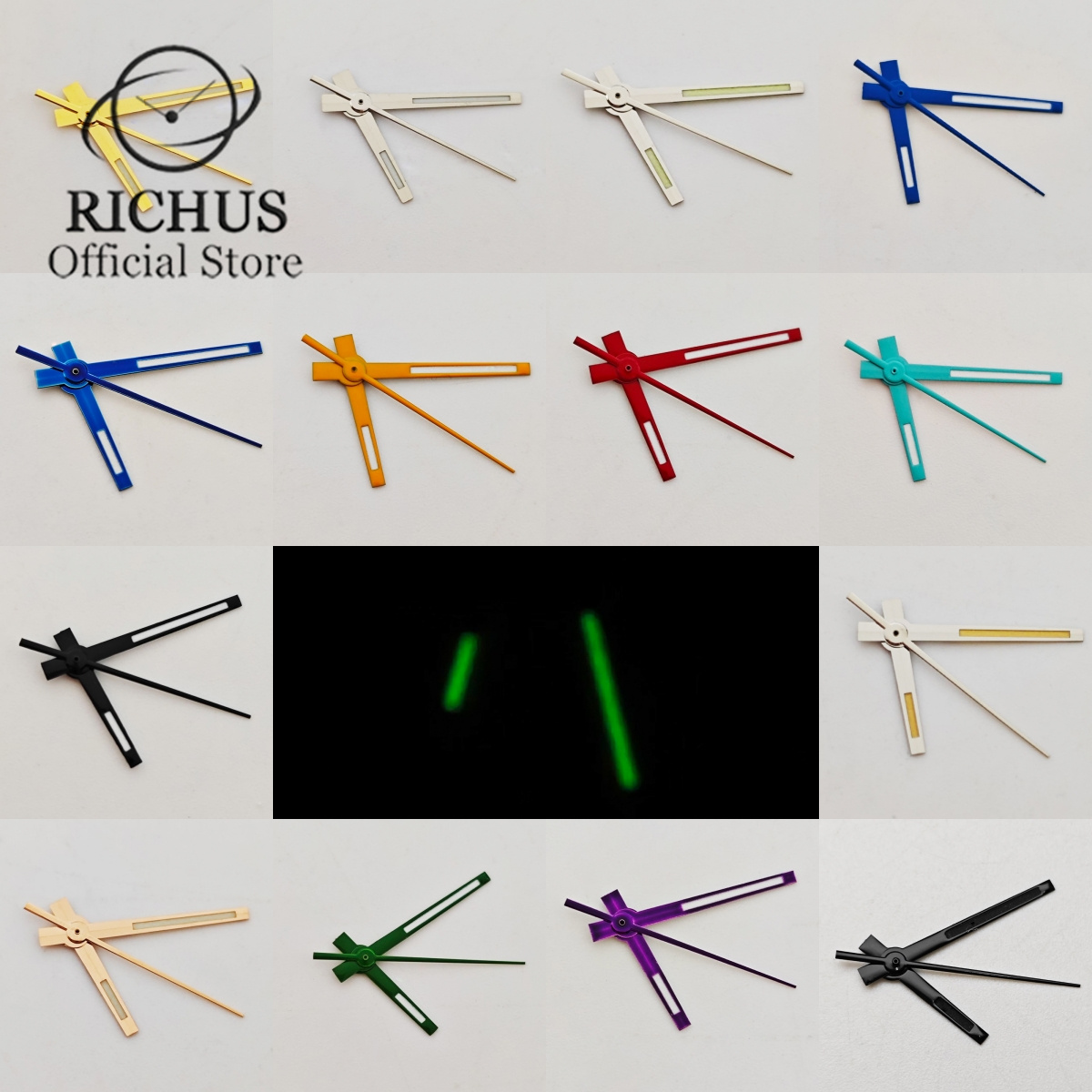 Reel Case - Richus สีฟ้าสีส้มสีม่วงสีเงินสีเขียวเรืองแสงใส่ได้กับ NH35 ETA2824 NH36 2836