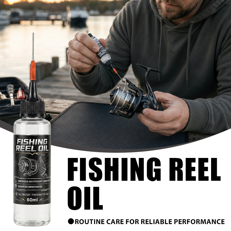 Reel Repair Kit - น้ำมันหล่อลื่นสำหรับรอกตกปลา สูตรบำรุงรักษาสำหรับรอกตกปลาในน้ำเค็มและน้ำจืด ทั้งแบบสปินนิ่งและแบบเบทคาสติ้ง ขนาด 60 มล.