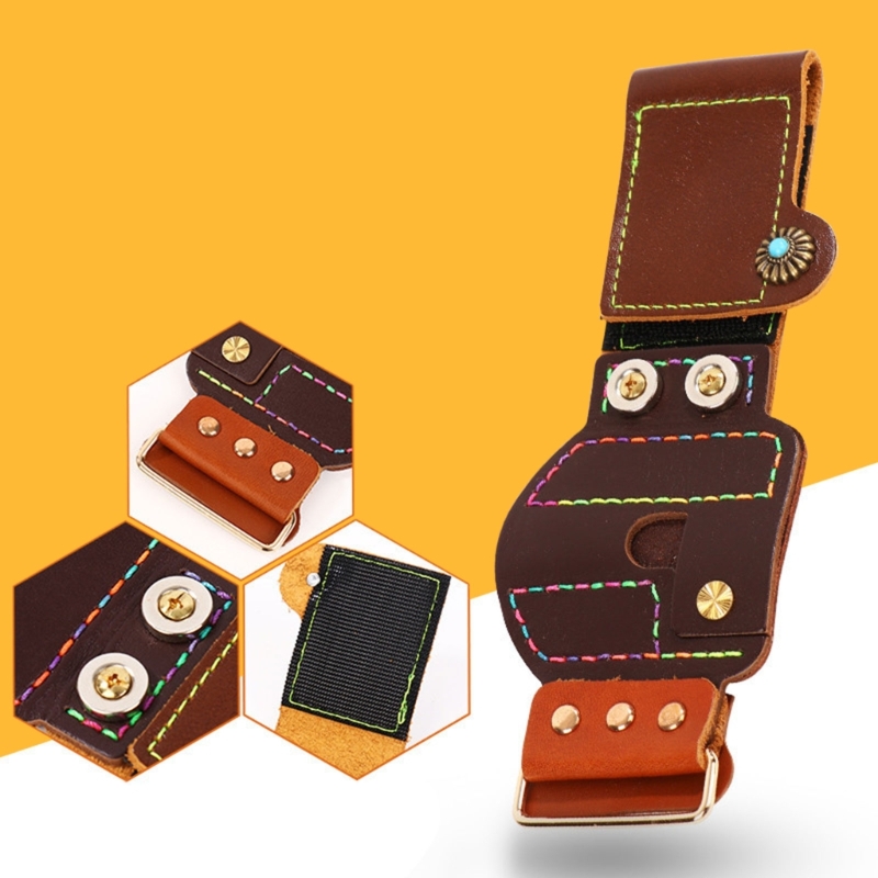 Reel Repair Kit - Leathers นาฬิกาข้อมือป้องกันสายรัดข้อมือ การล่าสัตว์ยิง Reel สายคล้อง Hook